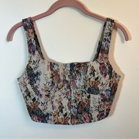 wild fable Tops - ✨ Wild Fable Floral Corset Tank Top XS